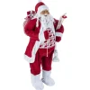 Cheap FEERIC LIGHTS AND CHRISTMAS Décoration Figurine Pere Noël Debout - H. 124 Cm - Rouge