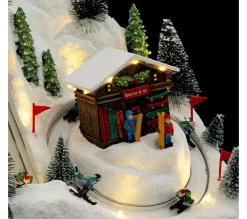 Best FEERIC LIGHTS AND CHRISTMAS Village De Noël Location De Ski Lumineux Et Anime - Multicolore