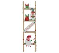Cheap FEERIC LIGHTS AND CHRISTMAS Pancarte Echelle Merry Christmas En Bois Avec Lutins Et Cadeaux H 65 Cm