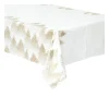 Clearance FEERIC LIGHTS AND CHRISTMAS Nappe Blanche Imprime Sapin Dore 140 X 360 Cm