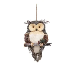 Cheap FEERIC LIGHTS AND CHRISTMAS Déco De Noël A Suspendre Hibou Sur Une Branche H 50 Cm