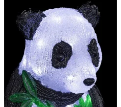 Discount FEERIC LIGHTS AND CHRISTMAS Déco Lumineuse Panda Noir Et Blanc 40 Led Blanc Froid H 38 Cm