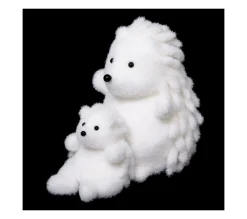 Shop FEERIC LIGHTS AND CHRISTMAS Déco De Noël Maman Herisson Avec Bebe H 33 Cm