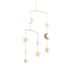 Shop FEERIC LIGHTS AND CHRISTMAS Déco De Noël Suspension En Metal Dore H 48 Cm