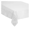 Best Sale FEERIC LIGHTS AND CHRISTMAS Nappe En Coton Et Polyester Blanc Imprime Leopard Argente 140 X 360 Cm