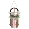 Best Sale FEERIC LIGHTS AND CHRISTMAS Suspension De Noël Luge En Bois Avec Déco H 35 Cm