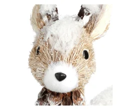 Best Sale FEERIC LIGHTS AND CHRISTMAS Déco De Noël Renne Avec Bois Naturel H 55 Cm