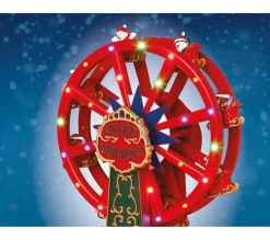 Best FEERIC LIGHTS AND CHRISTMAS Manege De Noël Lumineux, Anime Et Musical Grande Roue Collection Village A La Fete Foraine