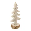 Store FEERIC LIGHTS AND CHRISTMAS Sapin De Noël Buche - 11,5 X 8,5 X 26 Cm - Beige