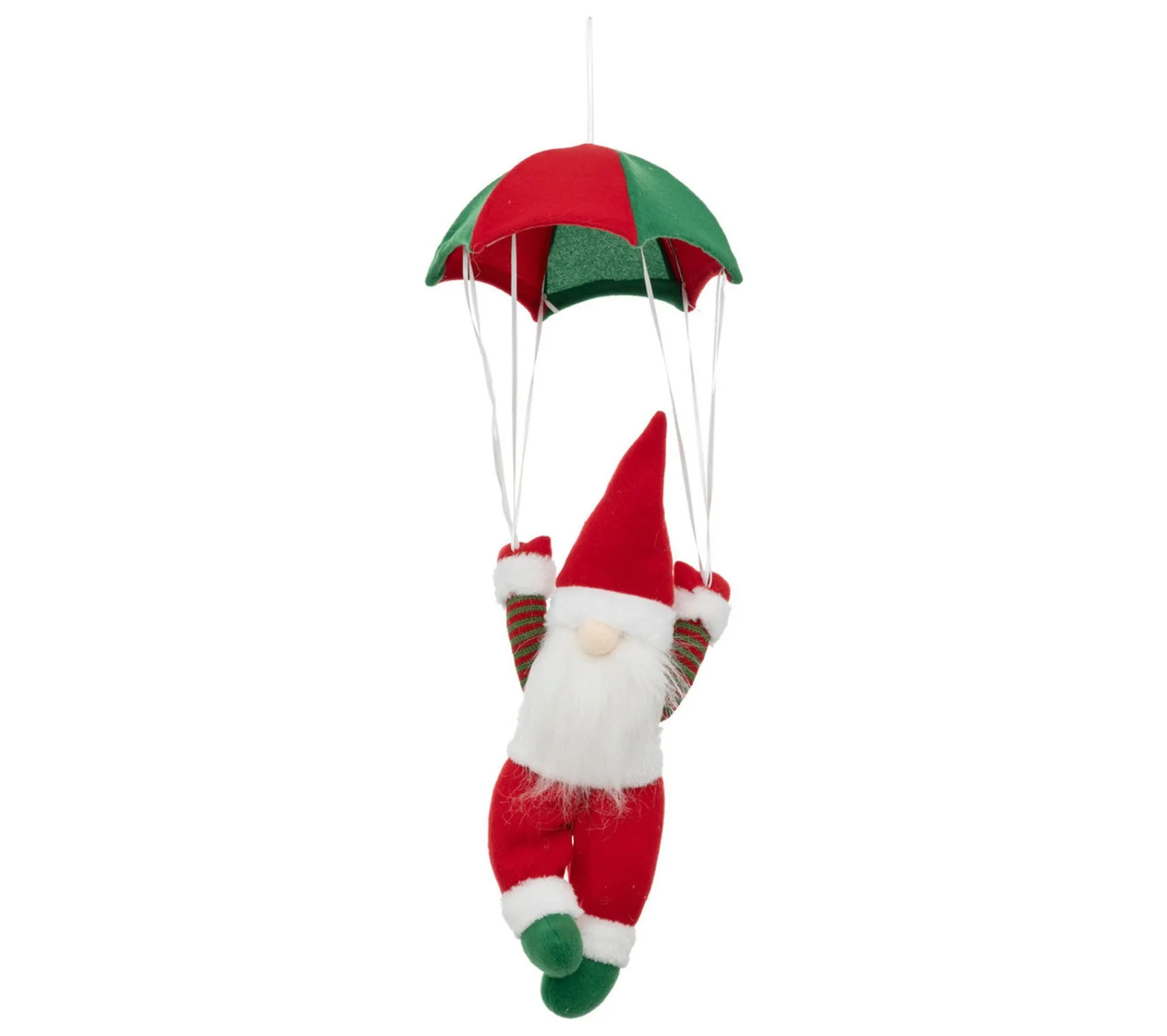 Flash Sale FEERIC LIGHTS AND CHRISTMAS Gnome Pere Noël En Parachute A Suspendre H 58 Cm