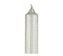 Online FEERIC LIGHTS AND CHRISTMAS Lot De 4 Bougies Batons Paillete Et Twiste Blanc H 25 Cm