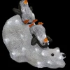 New FEERIC LIGHTS AND CHRISTMAS Ours + Pingouins Lumineux 80 Led - Blanc Froid