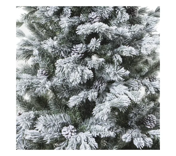 FEERIC LIGHTS AND CHRISTMAS Sapin Et Accessoire^ Sapin De Noël Artificiel Vert Floque Enneige Qualite Premium H 150 Cm