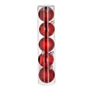 FEERIC LIGHTS AND CHRISTMAS Guirlande Et Boule De Sapin^ Déco De Sapin Lot De 5 Boules De Noël D 5 Cm - Rouge