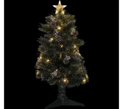 FEERIC LIGHTS AND CHRISTMAS Sapin Et Accessoire^ Sapin De Noël 90 Cm Pommes De Pin Lumineux Sofia - Vert
