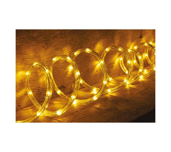 FEERIC LIGHTS AND CHRISTMAS Guirlande Et Boule De Sapin^ Guirlande Lumineuse Exterieur Tube 24 M 432 Led Blanc Chaud 8 Jeux De Lumiere