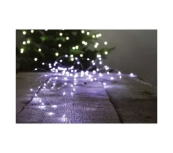 FEERIC LIGHTS AND CHRISTMAS Guirlande Et Boule De Sapin^ Guirlande Lumineuse Solaire 30 Metres 300 Microled Blanc Froid 8 Jeux De Lumiere