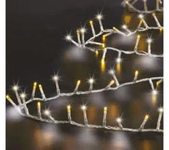 FEERIC LIGHTS AND CHRISTMAS Guirlande Et Boule De Sapin^ Guirlande Lumineuse 25 Metres 1000 Led Froid Et Chaud 8 Jeux De Lumiere