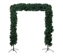 FEERIC LIGHTS AND CHRISTMAS Sapin Et Accessoire^ Arche De Sapin De Noël Vert Avec 2 Pieds En Metal Vert 150 X 30 X H 240 Cm