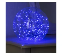 FEERIC LIGHTS AND CHRISTMAS Guirlande Et Boule De Sapin^ Guirlande Lumineuse Interieur 20 Microled Bleu Sur 1.90 Metres