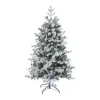 FEERIC LIGHTS AND CHRISTMAS Sapin Et Accessoire^ Sapin De Noël Artificiel Vert Floque Enneige Qualite Premium H 180 Cm