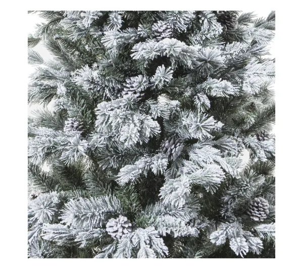 FEERIC LIGHTS AND CHRISTMAS Sapin Et Accessoire^ Sapin De Noël Artificiel Vert Floque Enneige Qualite Premium H 180 Cm