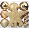 FEERIC LIGHTS AND CHRISTMAS Guirlande Et Boule De Sapin^ Kit De Décorations Pour Sapin De Noël - 18 Pieces - Or
