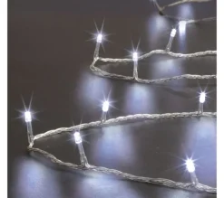 FEERIC LIGHTS AND CHRISTMAS Guirlande Et Boule De Sapin^ Guirlande Lumineuse Exterieur 50 Metres 500 Led Blanc Froid 8 Jeux De Lumiere