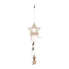 FEERIC LIGHTS AND CHRISTMAS Guirlande Et Boule De Sapin^ Sujet De Noël A Suspendre Forme En Bois Ajoure H 26 Cm