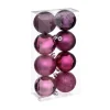 FEERIC LIGHTS AND CHRISTMAS Guirlande Et Boule De Sapin^ Déco De Sapin Lot De 8 Boules De Noël D 7 Cm - Cassis Et Fuchsia