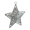 FEERIC LIGHTS AND CHRISTMAS Guirlande Et Boule De Sapin^ Sujet De Noël A Suspendre Etoile De Noël En Metal Paillete D 12.5 Cm