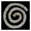 FEERIC LIGHTS AND CHRISTMAS Guirlande Et Boule De Sapin^ Guirlande De Noël Large 7.5 Cm Blanc Et Dore Finition A Paillettes Longueur 3 Metres