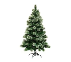 FEERIC LIGHTS AND CHRISTMAS Sapin Et Accessoire^ Sapin De Noël Artificiel Vert Enneige Qualite Premium H 150 Cm