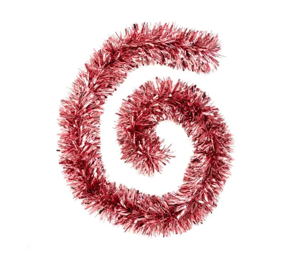 FEERIC LIGHTS AND CHRISTMAS Guirlande Et Boule De Sapin^ Guirlande De Noël Boa Large 15 Cm Rose Longueur 2 Metres
