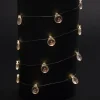 FEERIC LIGHTS AND CHRISTMAS Guirlande Et Boule De Sapin^ Guirlande De Noël Lumineuse Ampoule Xmas - L. 190 Cm - Bonhomme De Neige