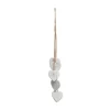 FEERIC LIGHTS AND CHRISTMAS Guirlande Et Boule De Sapin^ Sujet De Noël A Suspendre 5 Coeurs En Bois Suspendus H 55 Cm
