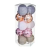 FEERIC LIGHTS AND CHRISTMAS Guirlande Et Boule De Sapin^ Déco De Sapin Lot De 15 Boules De Noël D 5 Cm - Rose Et Dore