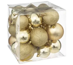 FEERIC LIGHTS AND CHRISTMAS Guirlande Et Boule De Sapin^ Coffrets Décoration Sapin De Noël 35 Pieces - Or