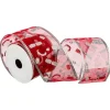 FEERIC LIGHTS AND CHRISTMAS Anniversaire Et Autres Fêtes^ Ruban Textile Imprime - Rouge