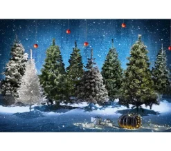 FEERIC LIGHTS AND CHRISTMAS Sapin Et Accessoire^ Sapin De Noël Artificiel Vert Enneige Qualite Premium H 210 Cm