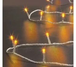 FEERIC LIGHTS AND CHRISTMAS Guirlande Et Boule De Sapin^ Guirlande Lumineuse Exterieur 30 M 300 Led Blanc Chaud Et 8 Jeux De Lumiere