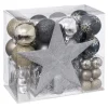 FEERIC LIGHTS AND CHRISTMAS Guirlande Et Boule De Sapin^ Déco De Sapin De Noël Kit 44 Pieces, Boule, Guirlande Et Cimier - Multicolore