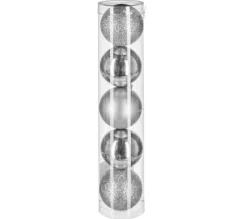 FEERIC LIGHTS AND CHRISTMAS Guirlande Et Boule De Sapin^ Kit Décoration Pour Sapin De Noël - 5 Pieces - Argent