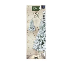FEERIC LIGHTS AND CHRISTMAS Sapin Et Accessoire^ Sapin De Noël Artificiel Vert Enneige H 180 Cm Collection Floque