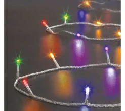 FEERIC LIGHTS AND CHRISTMAS Guirlande Et Boule De Sapin^ Guirlande Lumineuse Exterieur 50 Metres 500 Led Multicolore 8 Jeux De Lumiere