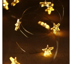 FEERIC LIGHTS AND CHRISTMAS Guirlande Et Boule De Sapin^ Guirlande Lumineuse Interieur 60 Led Blanc Lumiere Fixe Sur 1.20 M