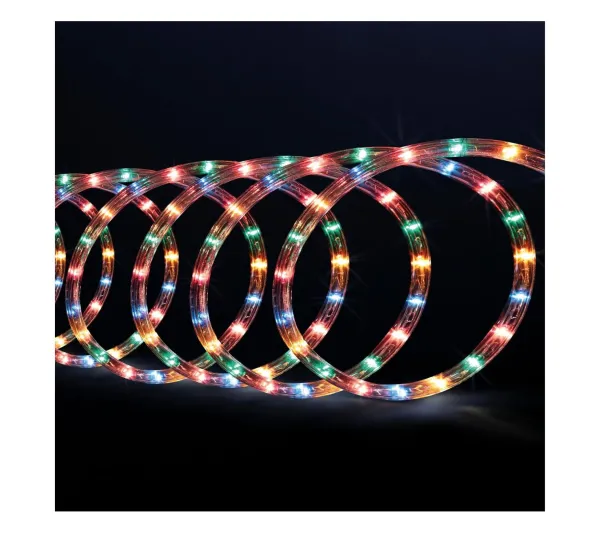 FEERIC LIGHTS AND CHRISTMAS Guirlande Et Boule De Sapin^ Guirlande Lumineuse Exterieur Tube 10 M 180 Led Multicolore 8 Jeux De Lumiere