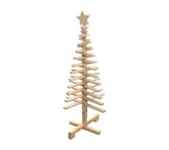 FEERIC LIGHTS AND CHRISTMAS Sapin Et Accessoire^ Décoration De Noël Sapin En Bois Articule H 120 Cm Collection Lodge