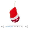 FEERIC LIGHTS AND CHRISTMAS Guirlande Et Boule De Sapin^ Décoration De Sapin Boule De Noël En Verre Et Bonnet D 6 Cm Noël Et Compagnie