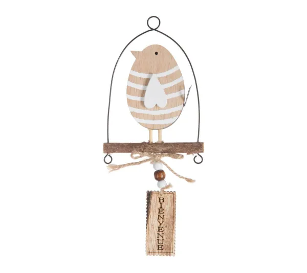 FEERIC LIGHTS AND CHRISTMAS Guirlande Et Boule De Sapin^ Sujet De Noël A Suspendre Oiseau Sur Balan Oire H 30 Cm